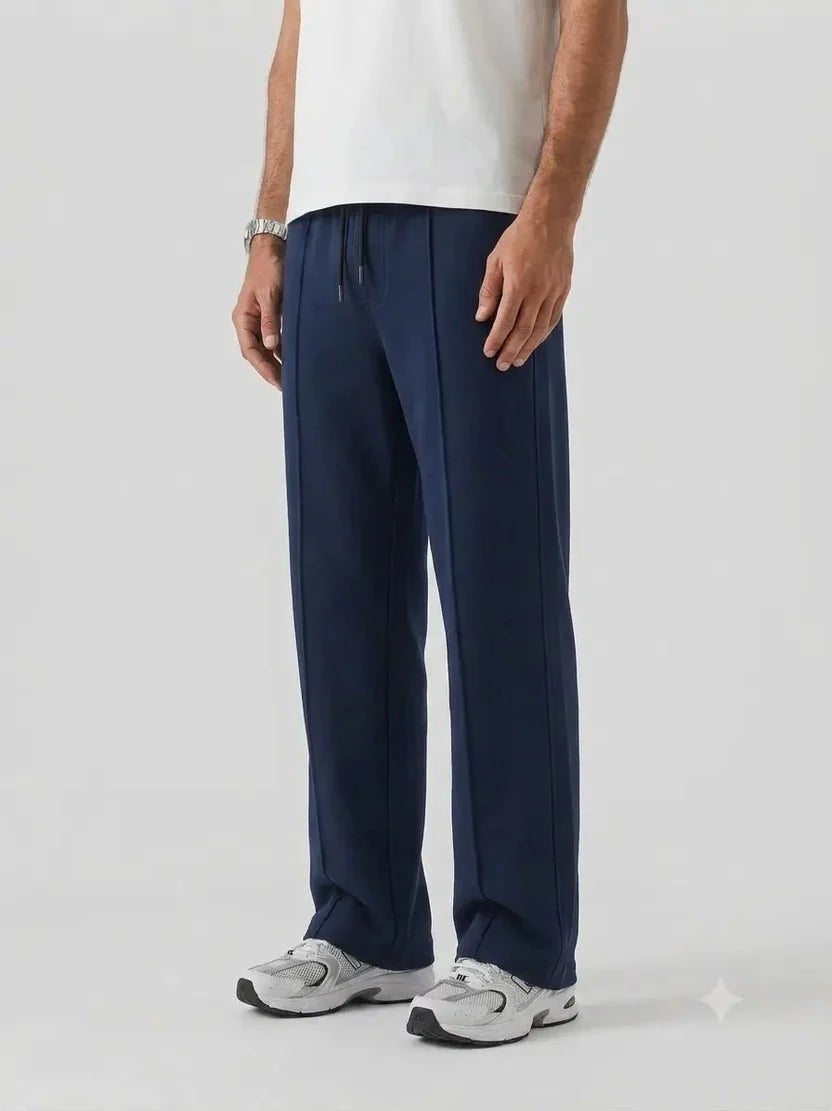 Premium Pure Cotton Baggy Navy-Blue Trouser