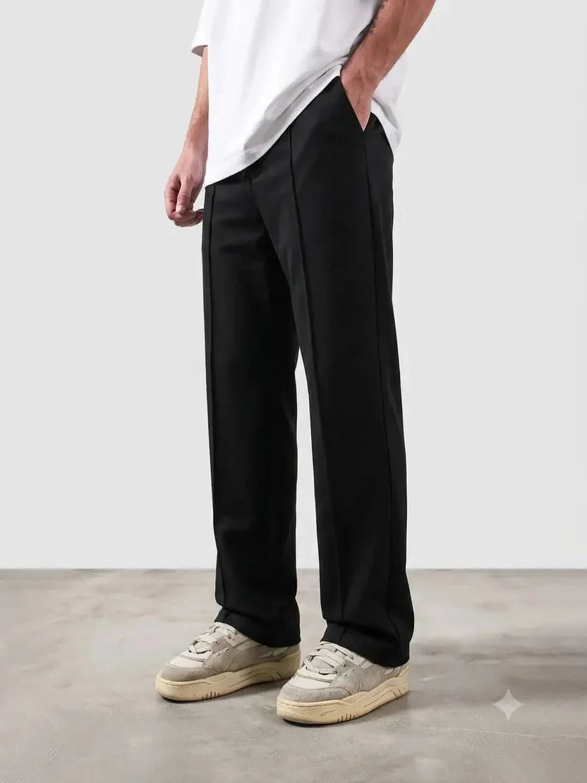 Premium Pure Cotton Baggy Black Trouser