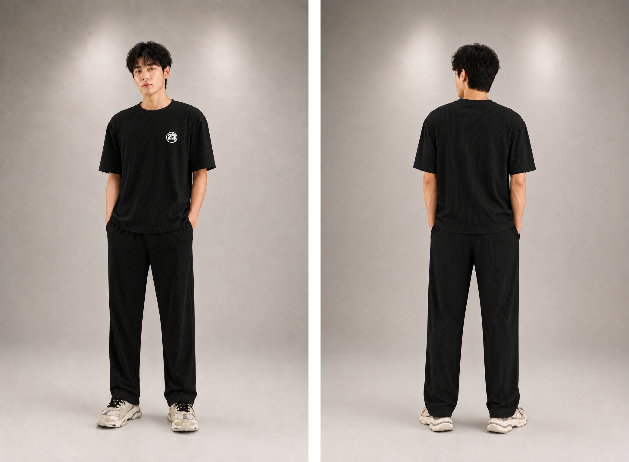 Black Color China Stretchable Fabric Tracksuit