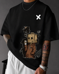 Premium Printed Drop-Shoulder T-Shirt